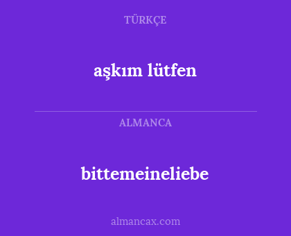 bittemeineliebe - aşkım lütfen