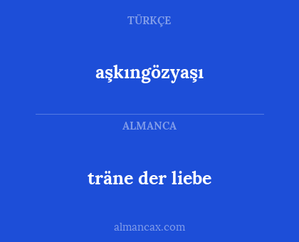 aşkıngözyaşı - träne der liebe