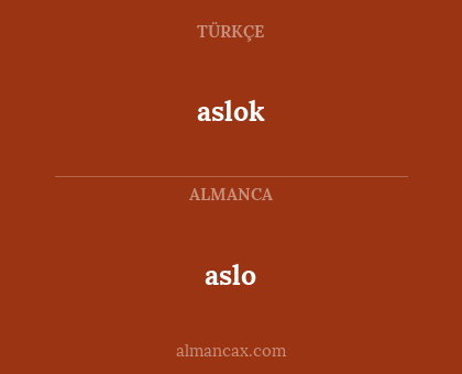 aslo - aslok