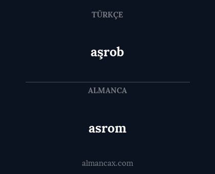 aşrob - asrom