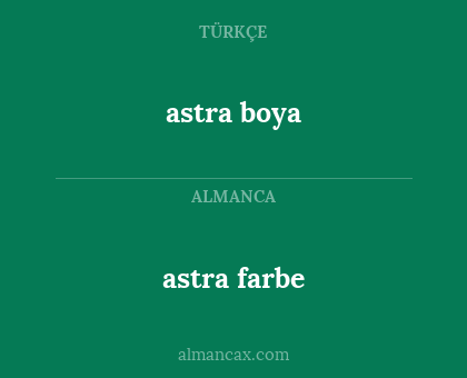astra boya - astra farbe
