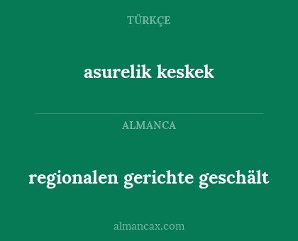 regionalen gerichte geschält - asurelik keskek