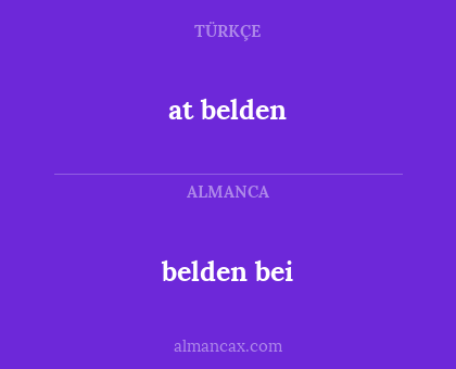 at belden - belden bei