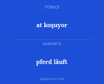 pferd läuft - at koşuyor