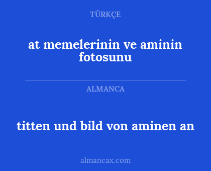 at memelerinin ve aminin fotosunu - titten und bild von aminen an