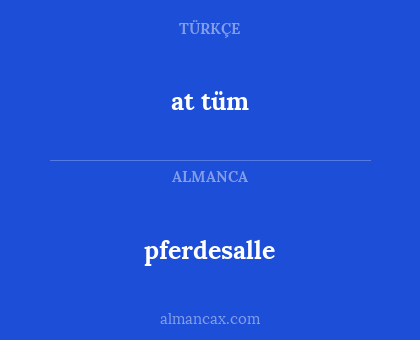 pferdesalle - at tüm