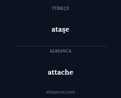 attache - ataşe