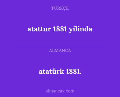 atatürk 1881. - atattur 1881 yilinda