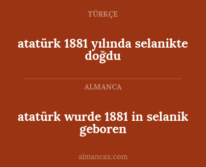 atatürk 1881 yılında selanikte doğdu - atatürk wurde 1881 in selanik geboren