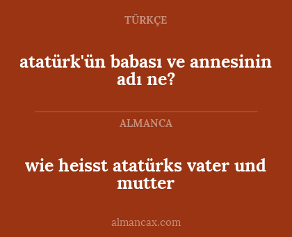 atatürk'ün babası ve annesinin adı ne? - wie heisst atatürks vater und mutter
