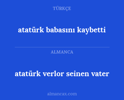 atatürk babasını kaybetti - atatürk verlor seinen vater