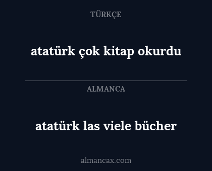 atatürk çok kitap okurdu - atatürk las viele bücher
