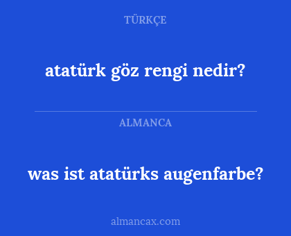 was ist atatürks augenfarbe? - atatürk göz rengi nedir?