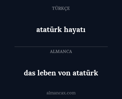 atatürk hayatı - das leben von atatürk