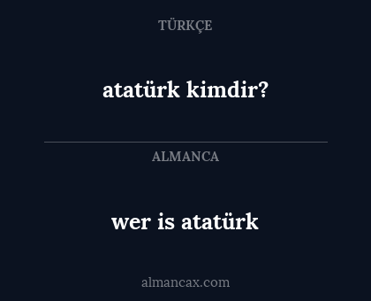 atatürk kimdir? - wer is atatürk
