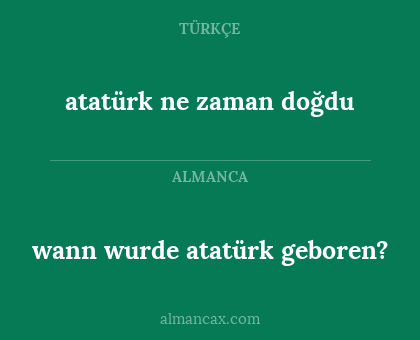 wann wurde atatürk geboren? - atatürk ne zaman doğdu