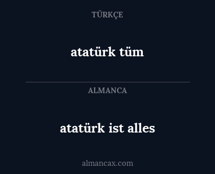 atatürk tüm - atatürk ist alles