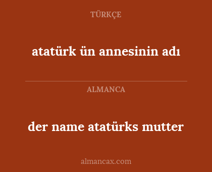 der name atatürks mutter - atatürk ün annesinin adı