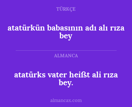 atatürkün babasının adı alı rıza bey - atatürks vater heißt ali rıza bey.