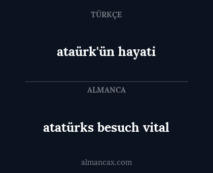 atatürks besuch vital - ataürk'ün hayati