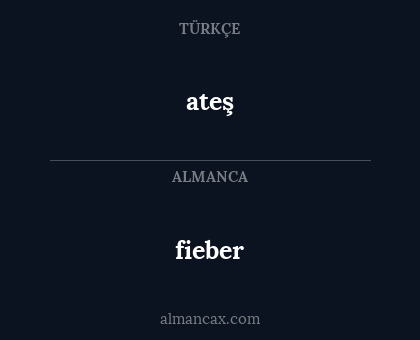 fieber - ateş