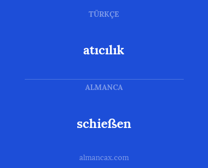 schießen - atıcılık