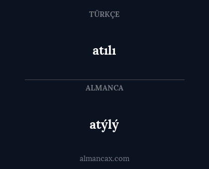 atýlý - atılı