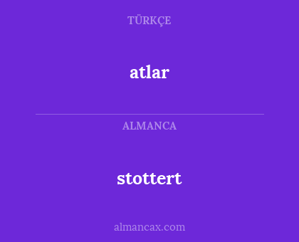 atlar - stottert