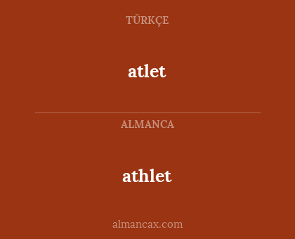 atlet - athlet