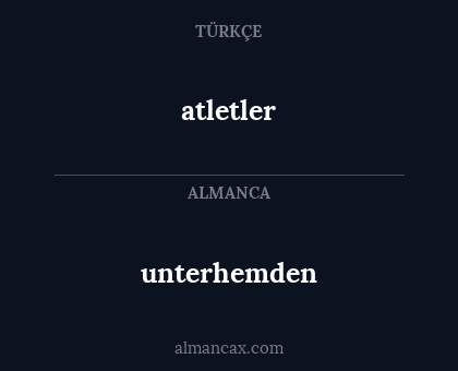 atletler - unterhemden