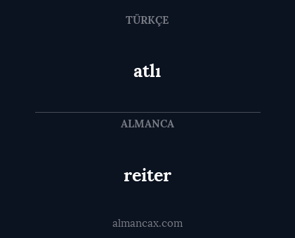 atlı - reiter