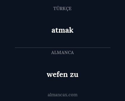 atmak - wefen zu