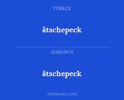 ätschepeck - ätschepeck