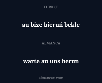 au bize bieruń bekle - warte au uns berun