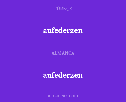aufederzen - aufederzen
