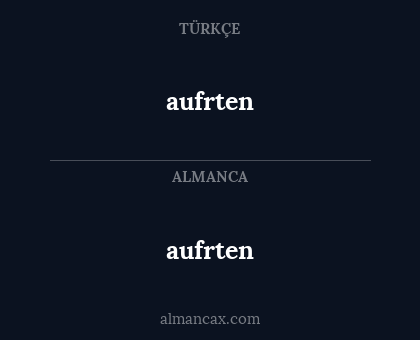 aufrten - aufrten