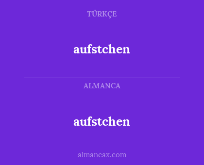 aufstchen - aufstchen