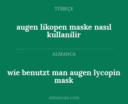 wie benutzt man augen lycopin mask - augen likopen maske nasıl kullanilir