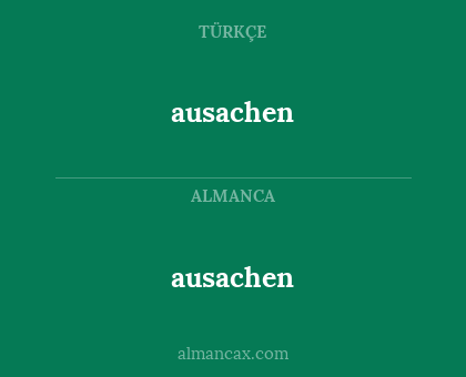 ausachen - ausachen