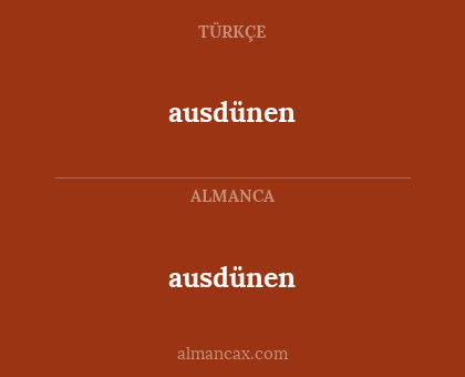 ausdünen - ausdünen