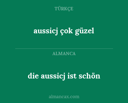 aussicj çok güzel - die aussicj ist schön