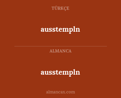 ausstempln - ausstempln