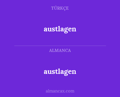 austlagen - austlagen