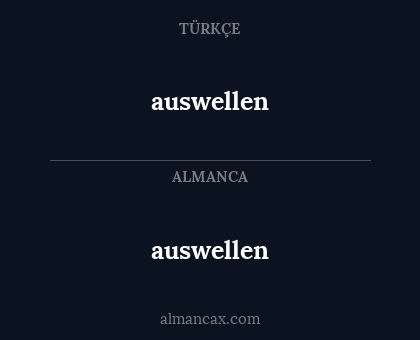 auswellen - auswellen
