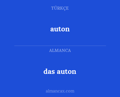 auton - das auton