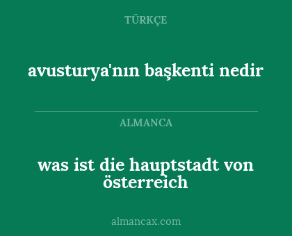 avusturya'nın başkenti nedir - was ist die hauptstadt von österreich