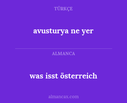 avusturya ne yer - was isst österreich