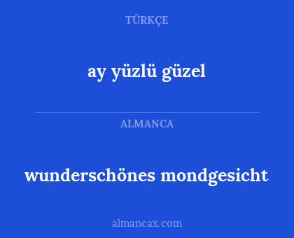 wunderschönes mondgesicht - ay yüzlü güzel
