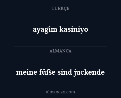 meine füße sind juckende - ayagim kasiniyo