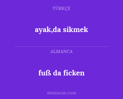 ayak,da sikmek - fuß da ficken